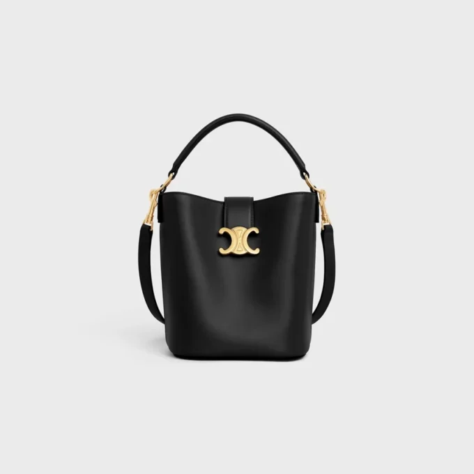 Small Bucket Louise in Smooth Calfskin
