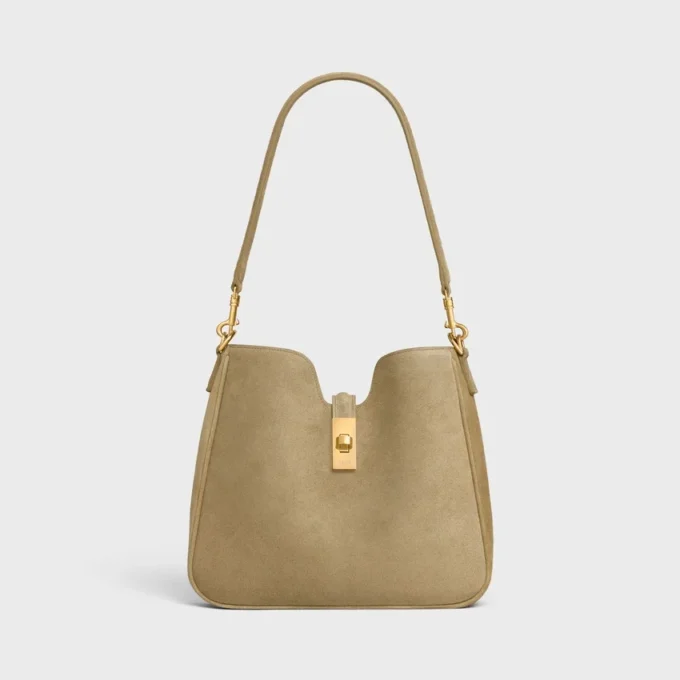 Small Camille 16 Soft Bag in Suede Calfskin