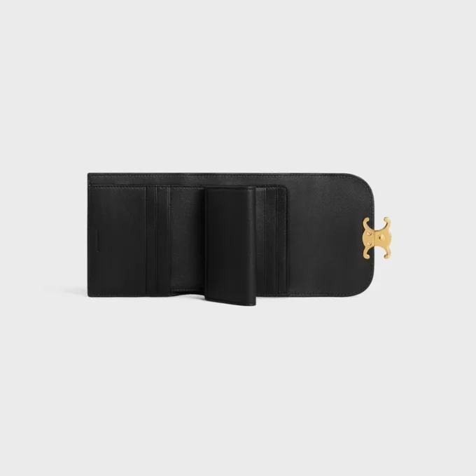 Small Flap Wallet Triomphe in Lizard