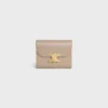 Small Flap Wallet Triomphe in Shiny Calfskin Small Flap Wallet Triomphe in Shiny Calfskin