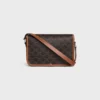 Small Folco Messenger in Triomphe Canvas and Calfskin
