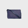 Small Folco Messenger in Triomphe Canvas and Calfskin