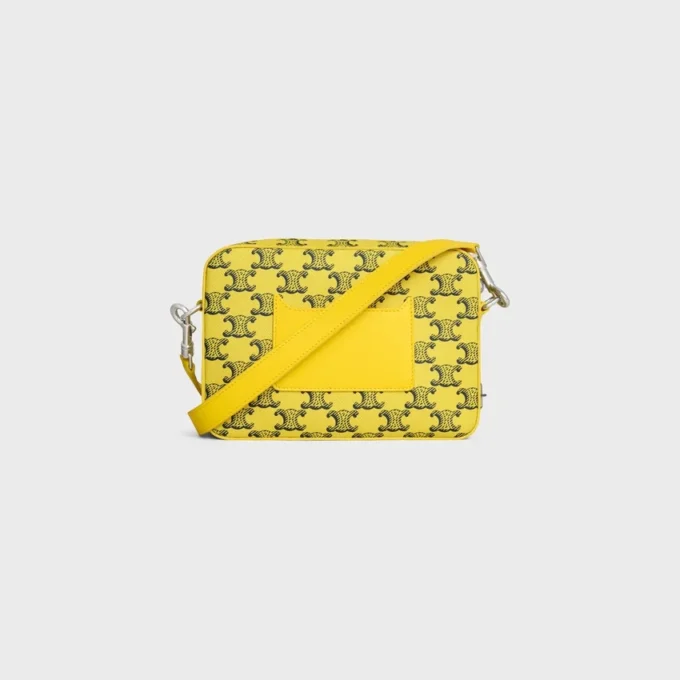 Small Messenger Bag in Triomphe Canvas and Calfskin