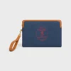 Small Pouch with Strap Cuir Triomphe in Textile with Embroidery Small Pouch with Strap Cuir Triomphe in Textile with Embroidery