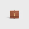 Small Trifold Wallet 16 in Satinated Calfskin Small Trifold Wallet 16 in Satinated Calfskin