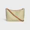 Soft Shopper Bag in Triomphe Canvas and Calfskin