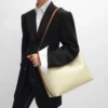 Soft Shopper Bag in Triomphe Canvas and Calfskin