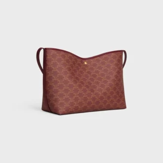 Soft Shopper Bag in Triomphe Canvas and Calfskin Soft Shopper Bag in Triomphe Canvas and Calfskin