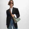 Soft Shopper Bag in Triomphe Canvas and Calfskin