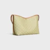 Soft Shopper Bag in Triomphe Canvas and Calfskin
