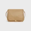Soft Triomphe Besace  in Supple Shiny Lambskin