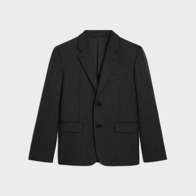 Sorbonne Jacket in Striped Wool Sorbonne Jacket in Striped Wool