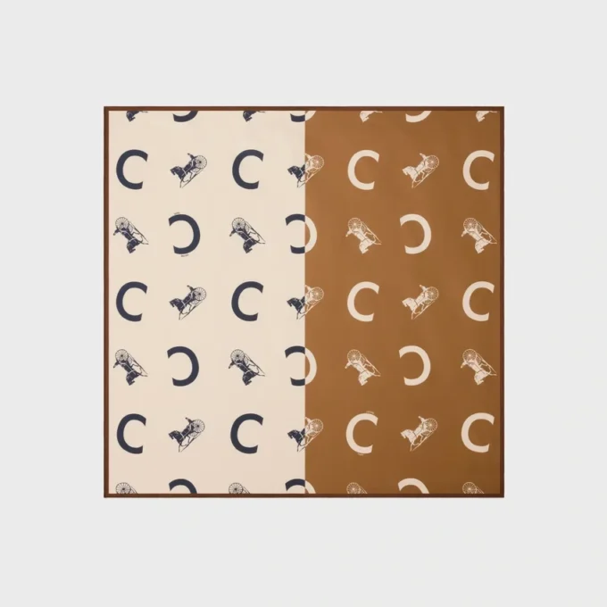 Square in Silk Twill