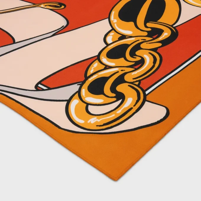Square in Silk Twill
