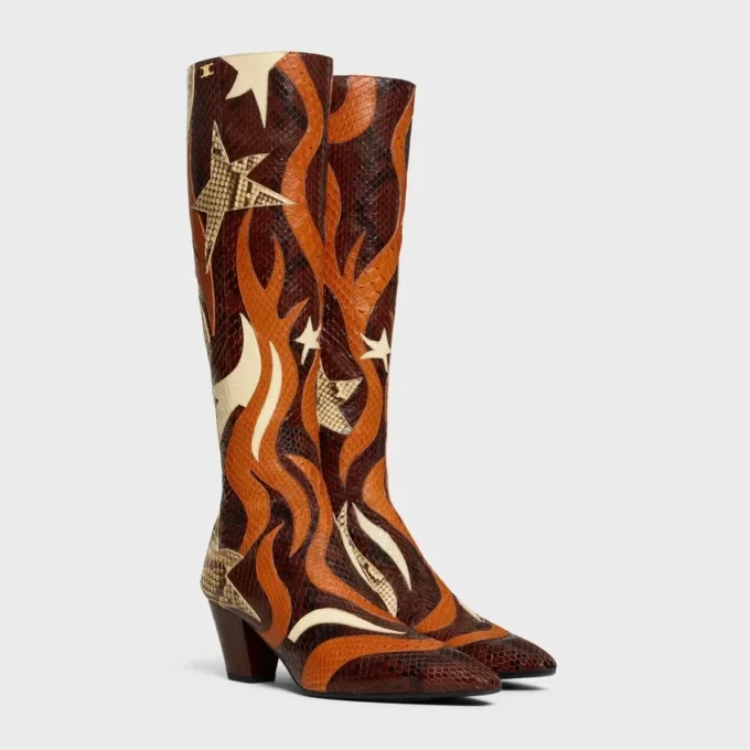 Stage – High Boot in Python Patchwork Stage – High Boot in Python Patchwork