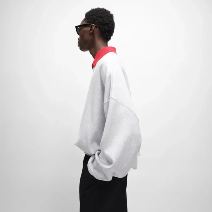 Sweatshirt in Cotton Fleece Sweatshirt in Cotton Fleece
