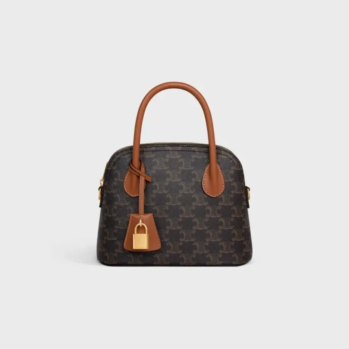 Teen Honorine Bag in Triomphe Canvas and Calfskin