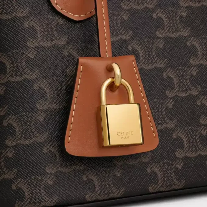 Teen Honorine Bag in Triomphe Canvas and Calfskin