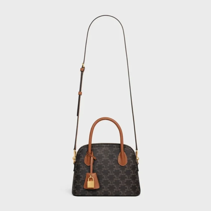 Teen Honorine Bag in Triomphe Canvas and Calfskin