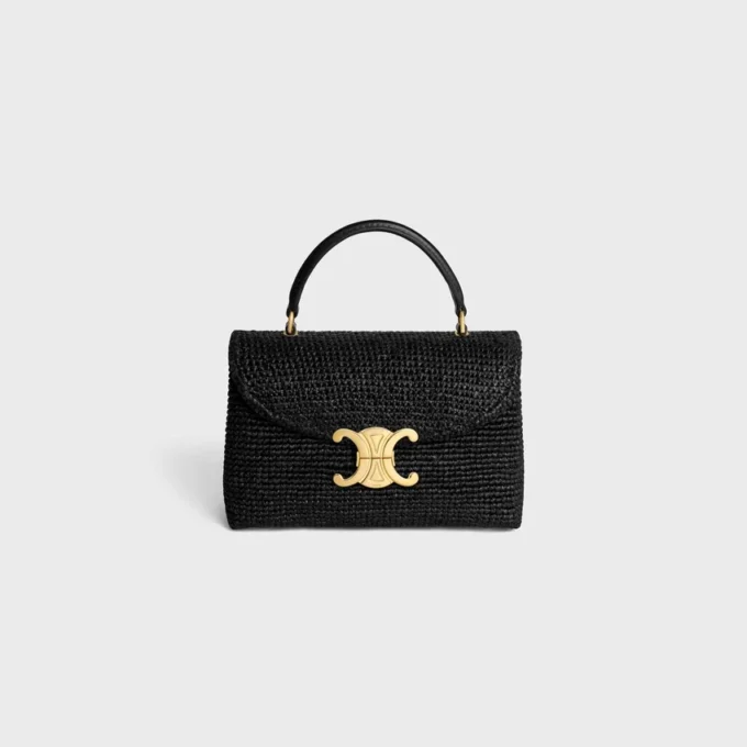 Teen Nino Bag in Raffia and Calfskin