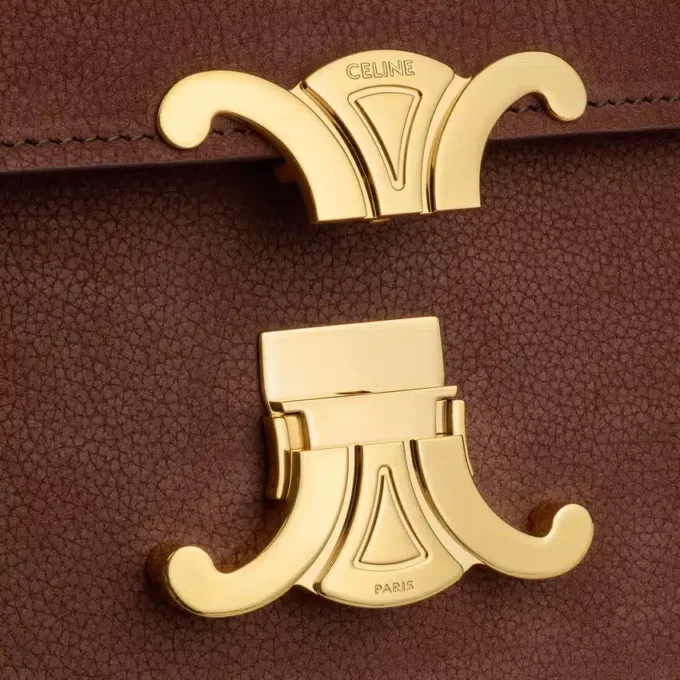 Teen Triomphe Bag in Grained Nubuck Calfskin