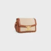 Teen Triomphe Bag in Textile and Calfskin
