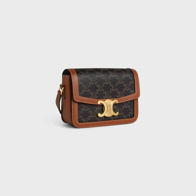 Teen Triomphe Bag in Triomphe Canvas and Calfskin Teen Triomphe Bag in Triomphe Canvas and Calfskin