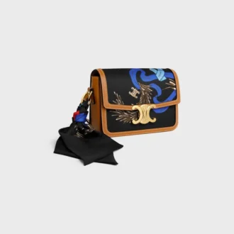 Teen Triomphe in Silk and Natural Calfskin