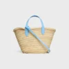 Teen Triomphe Panier in Palm Leaves and Calfskin
