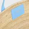 Teen Triomphe Panier in Palm Leaves and Calfskin