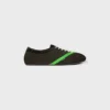 The Flat Sneaker in Gros Grain, Velvet, Suede Goatskin and Lambskin