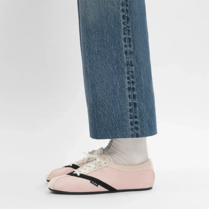 The Flat Sneaker in Gros Grain, Velvet, Suede Goatskin and Lambskin