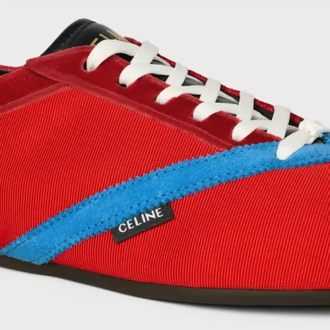The Flat Sneaker in Gros Grain, Velvet, Suede Goatskin and Lambskin