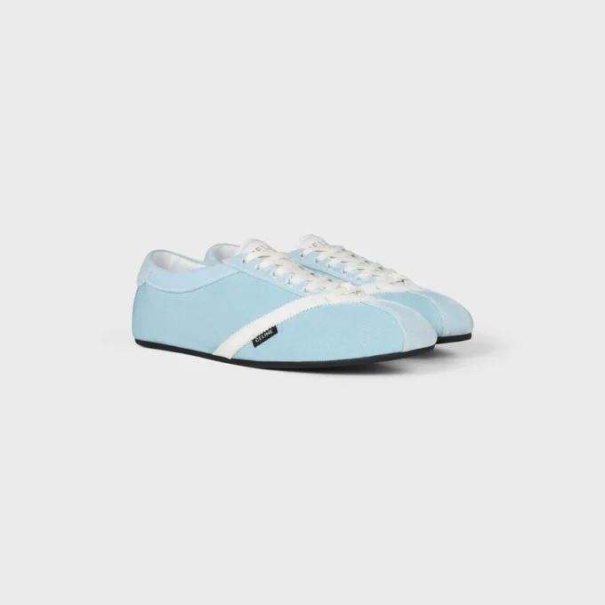 The Flat Sneaker in Gros Grain, Velvet, Suede Goatskin and Lambskin