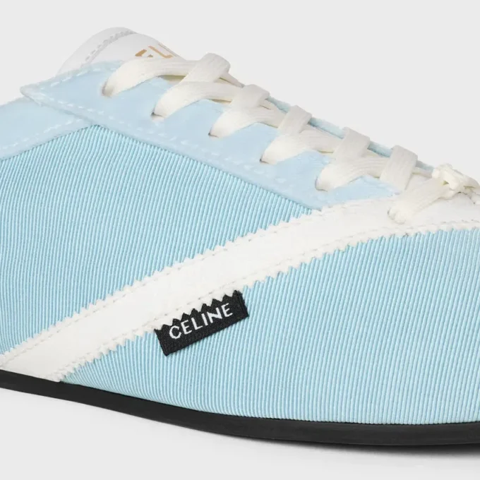 The Flat Sneaker in Gros Grain, Velvet, Suede Goatskin and Lambskin