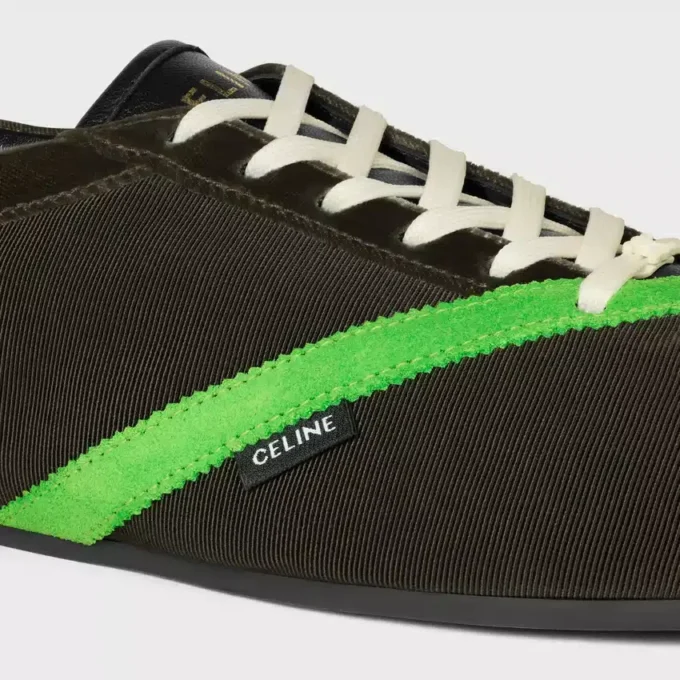 The Flat Sneaker in Gros Grain, Velvet, Suede Goatskin and Lambskin