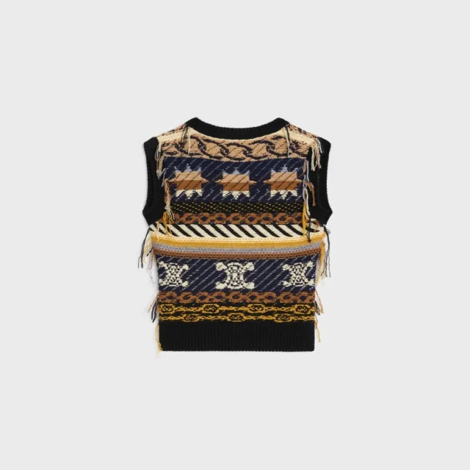 Top in Jacquard Cashmere Top in Jacquard Cashmere