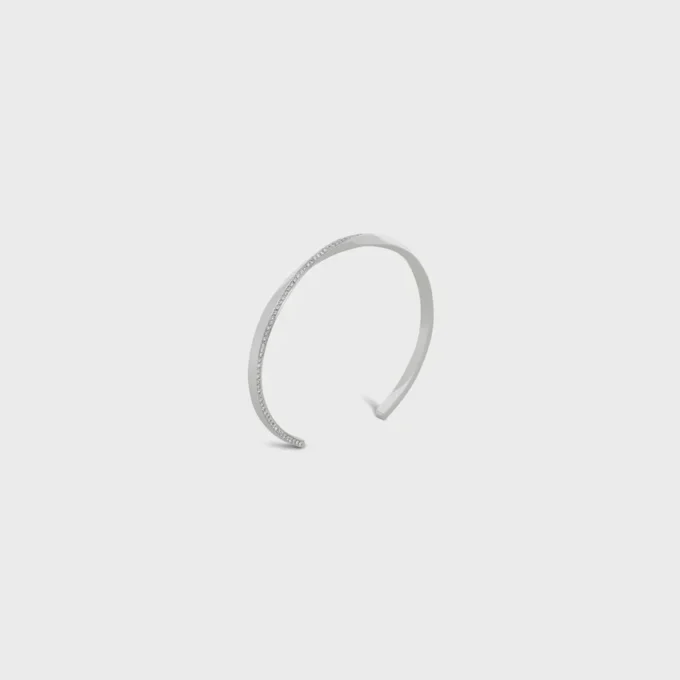 Torsion Bracelet in White Gold and Diamonds Torsion Bracelet in White Gold and Diamonds