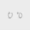 Torsion Earrings in White Gold and Diamonds Torsion Earrings in White Gold and Diamonds