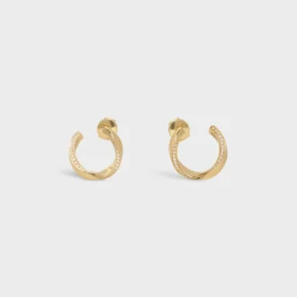 Torsion Earrings in Yellow Gold and Diamonds Torsion Earrings in Yellow Gold and Diamonds