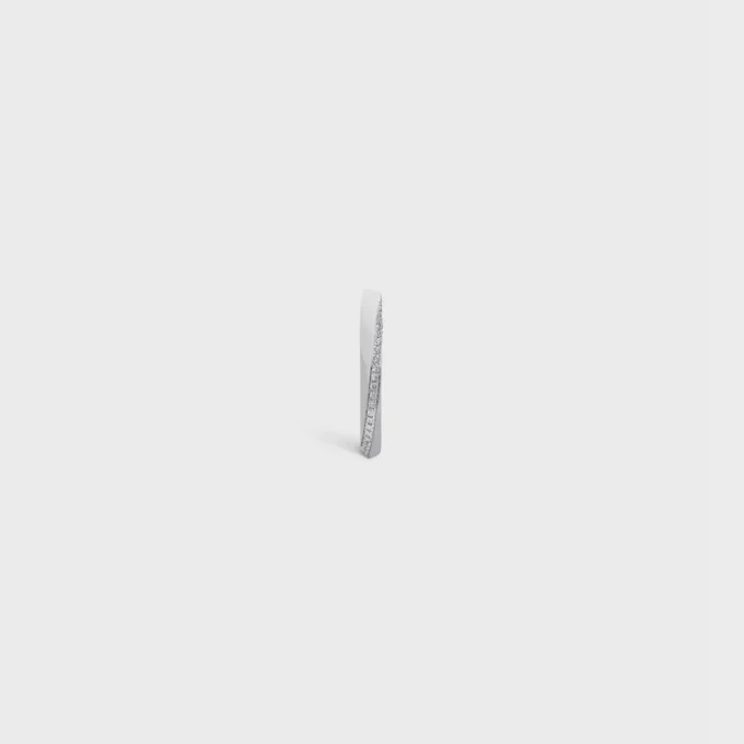 Torsion Ring in White Gold and Diamonds Torsion Ring in White Gold and Diamonds