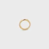 Torsion Ring in Yellow Gold and Diamonds Torsion Ring in Yellow Gold and Diamonds