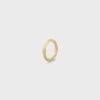 Torsion Ring in Yellow Gold and Diamonds Torsion Ring in Yellow Gold and Diamonds