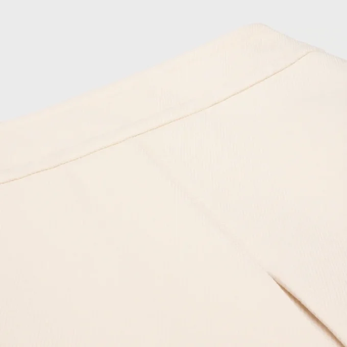 Trapeze Mini Skirt in Wool Silk Gabardine Trapeze Mini Skirt in Wool Silk Gabardine