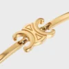 Triomphe Articulated Bracelet in Brass with Gold Finish