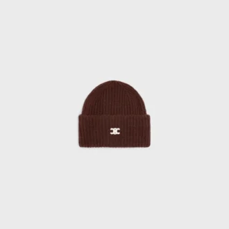 Triomphe Beanie in Seamless Cashmere Triomphe Beanie in Seamless Cashmere