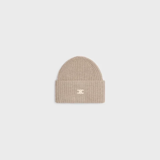 Triomphe Beanie in Seamless Cashmere