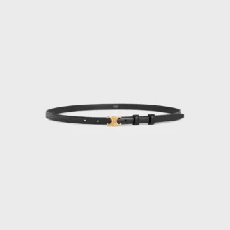 Triomphe Belt 13Mm in Taurillon Leather Triomphe Belt 13Mm in Taurillon Leather