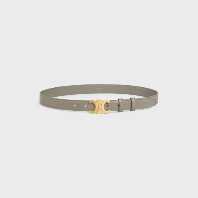 Triomphe Belt 25Mm in Taurillon Leather