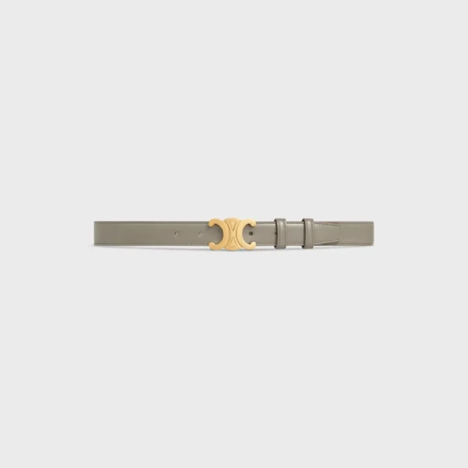 Triomphe Belt 25Mm in Taurillon Leather